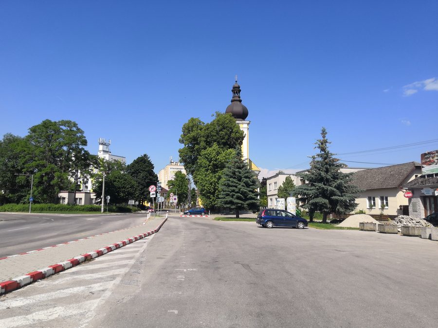 Mierové námestie à Nemšová, district de Trenčín, Slovaquie.
