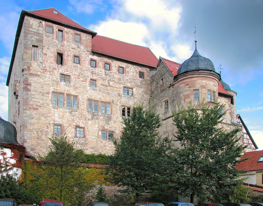 Château des Hospitaliers historique à Kühndorf, Thuringe