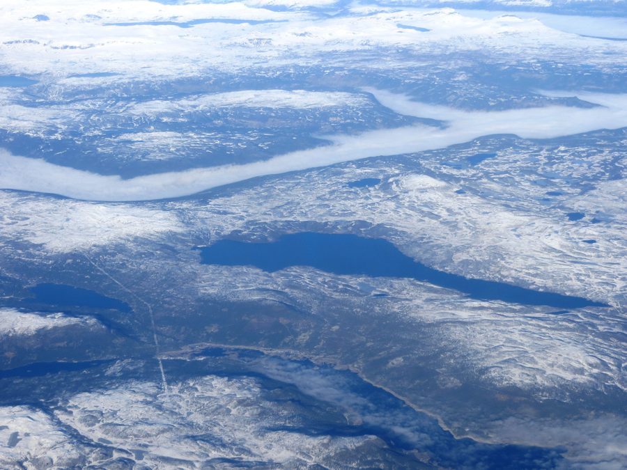 Zones montagneuses de la commune d'Ål, Buskerud, vues du sud vers le nord