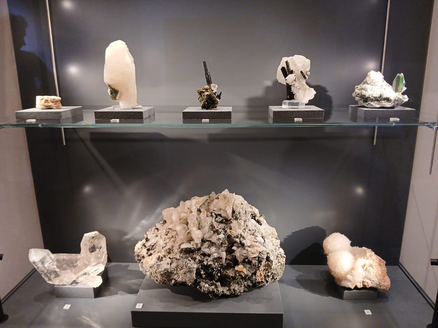 Exposition de minéraux au musée minier de Leogang
