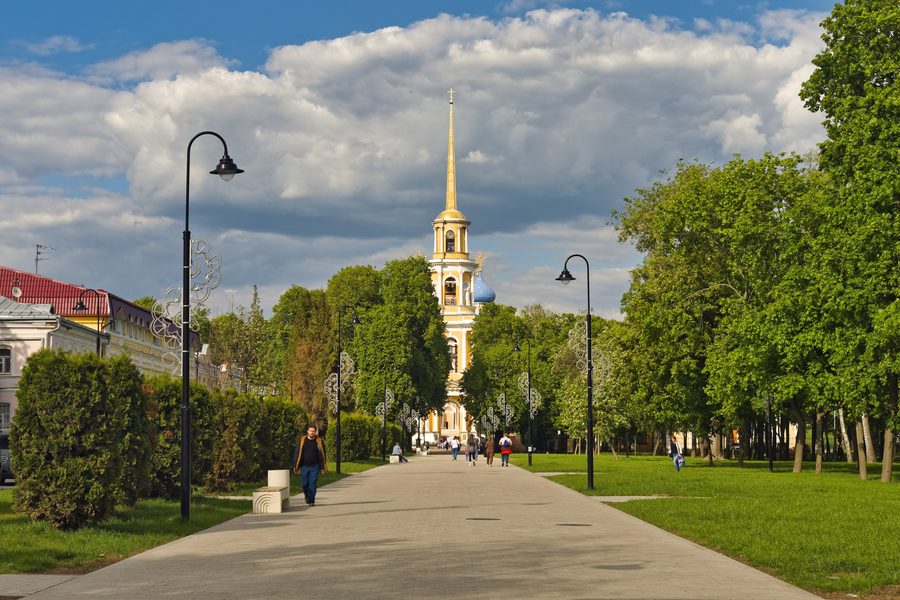 Le clocher de la cathédrale du Kremlin de Riazan.