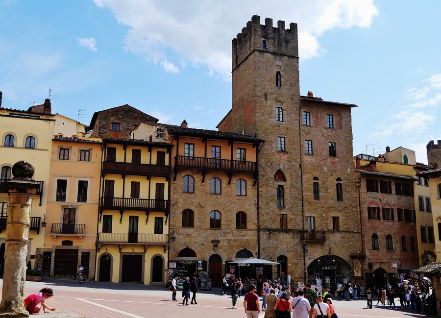 Grande Place à Arezzo, Toscane