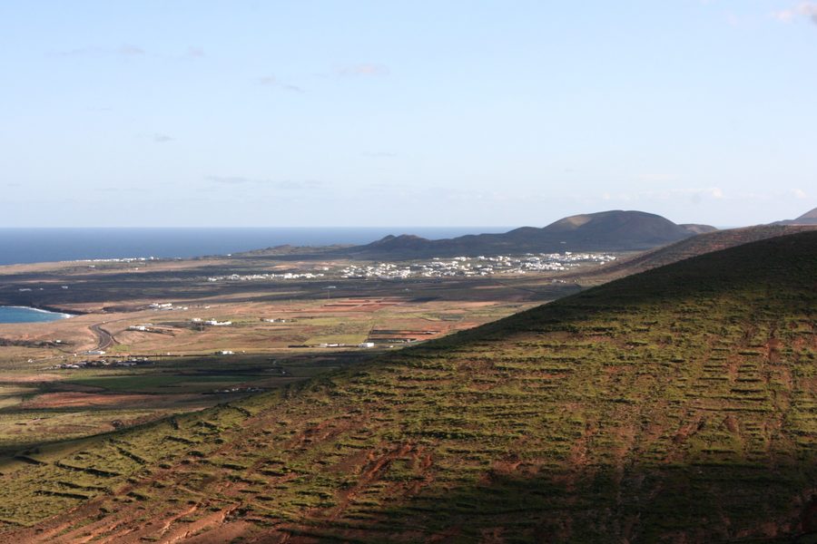 Vue de Lugar Diseminado Haría sur Mala à Lanzarote