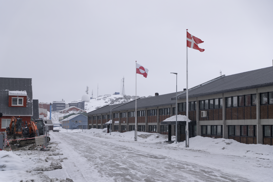 Scène de rue à Nuuk, au Groenland