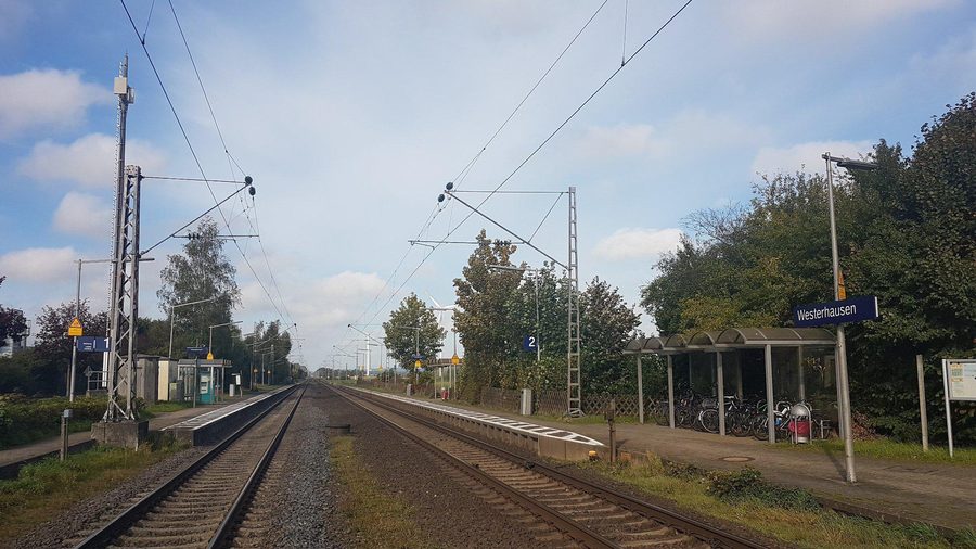 Gare de Westerhausen à Melle, en Basse-Saxe