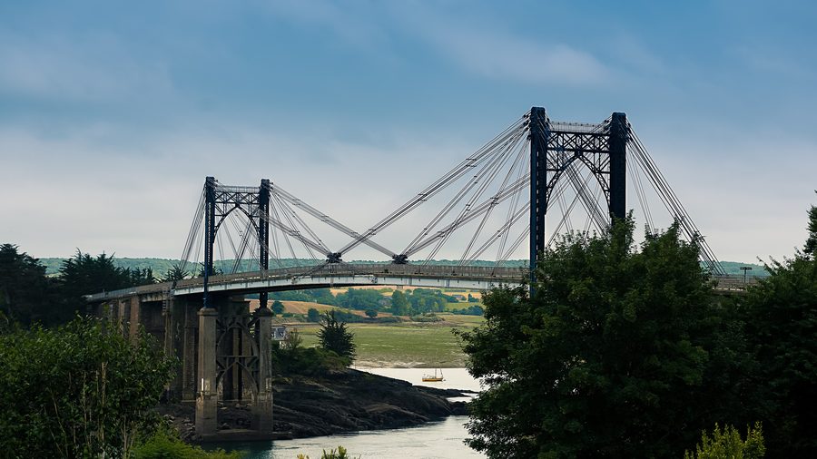 Vue du pont de Lézardrieux sur le Trieux