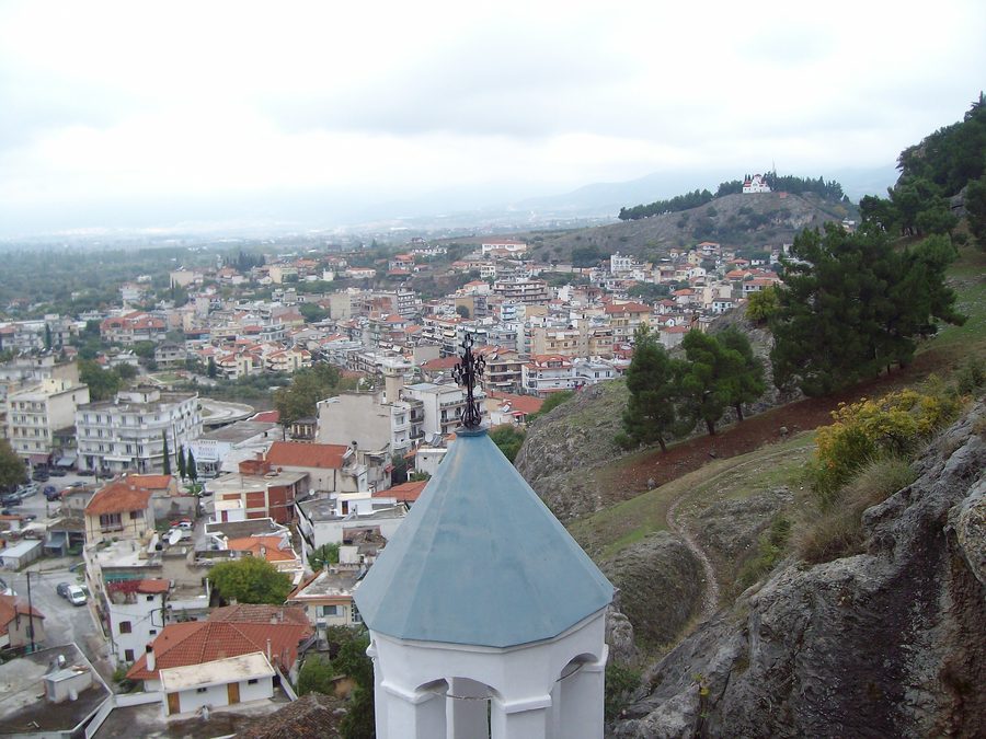 Vue de Sidirokastro en Grèce
