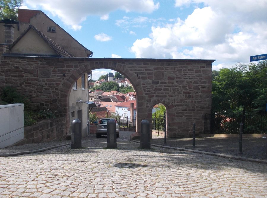 Porte Rouge à Stadtroda dans l'arrondissement de Saale-Holzland, Thuringe