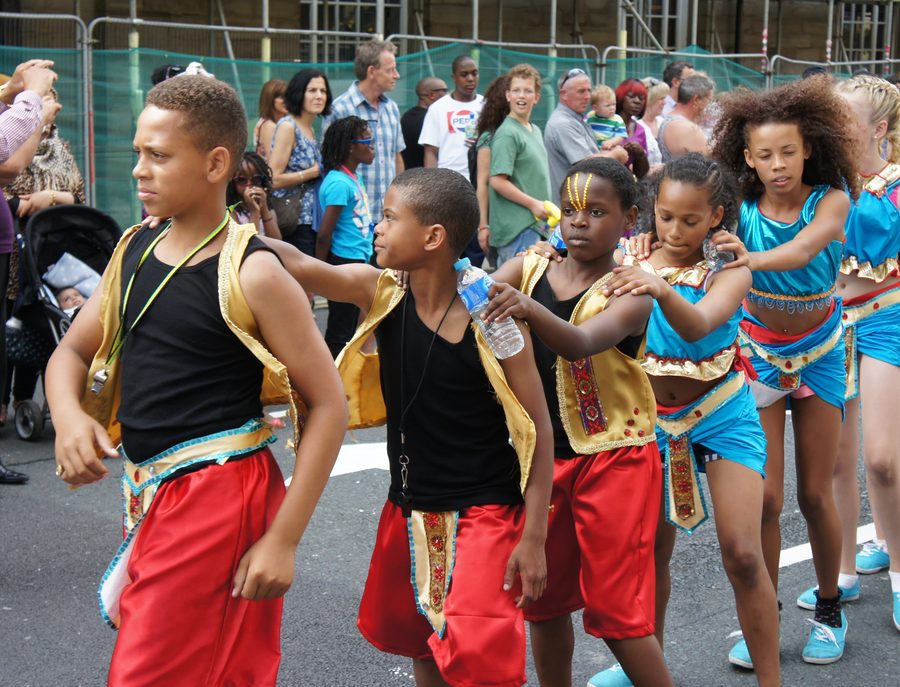 Danseurs lors du Huddersfield Caribbean Carnival 2014