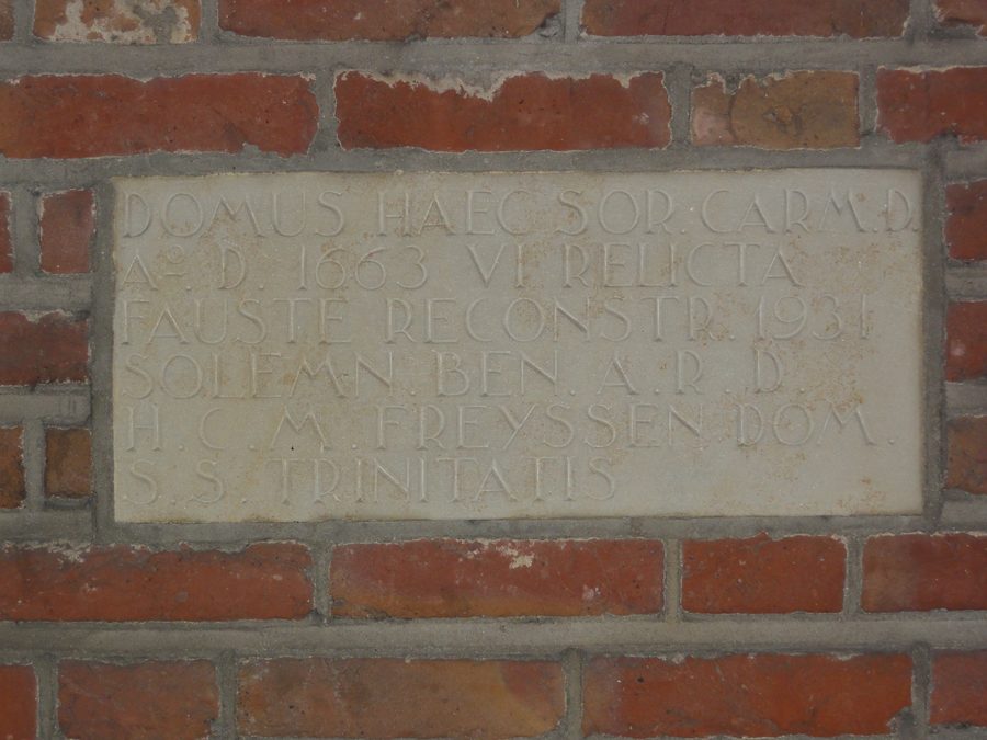 Détail d’un bâtiment classé dans la Nieuwstraat à Oirschot