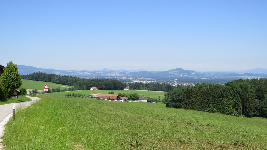 Vue sur Freilassing depuis le Högl oriental
