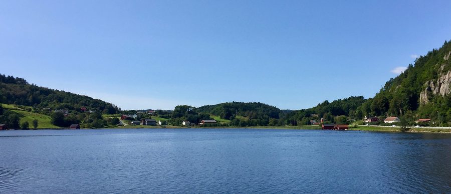 Skogsfjorden près de Mandal dans le sud de la Norvège