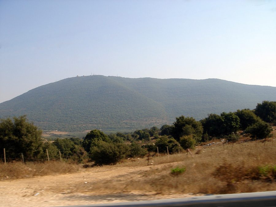 Versant nord du mont Meron en Israël