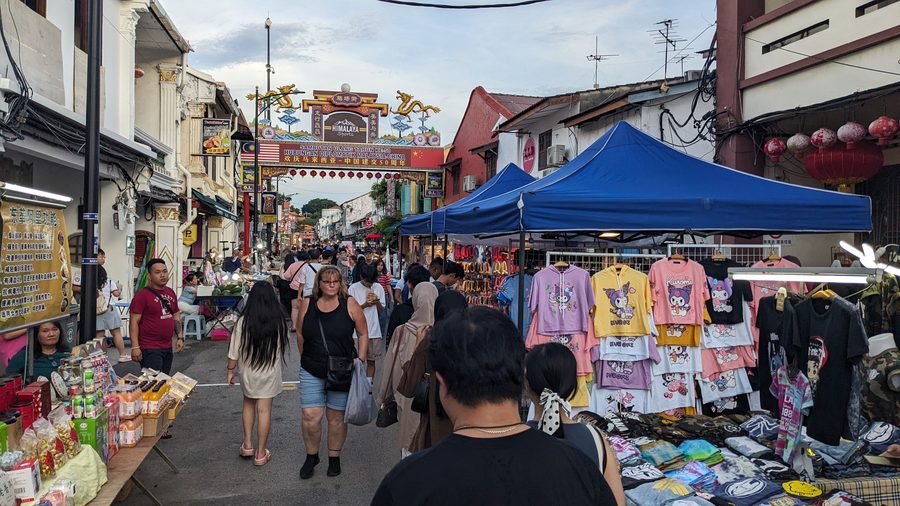 Marché de nuit de Jonker Street à Melaka