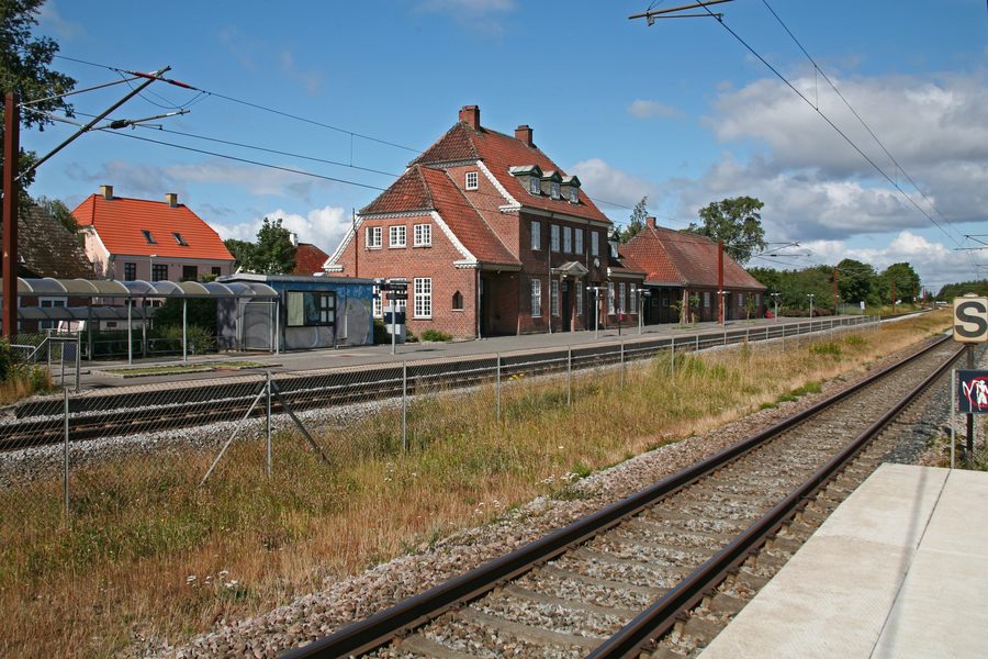 Gare de Nørre Aaby sur la Fionie, Danemark