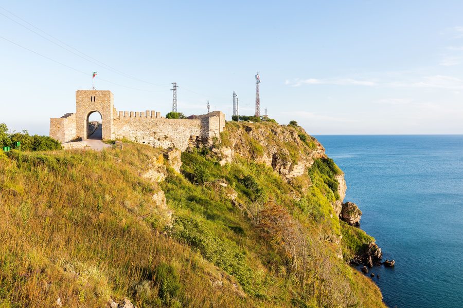Falaises côtières au cap Kaliakra en Bulgarie