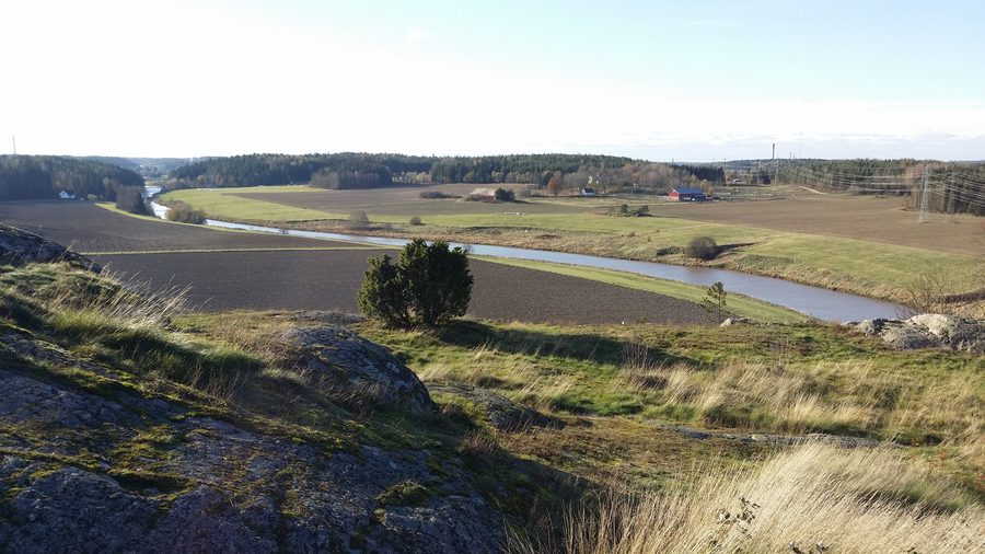 Vue depuis le Old Castle of Lieto sur le paysage environnant