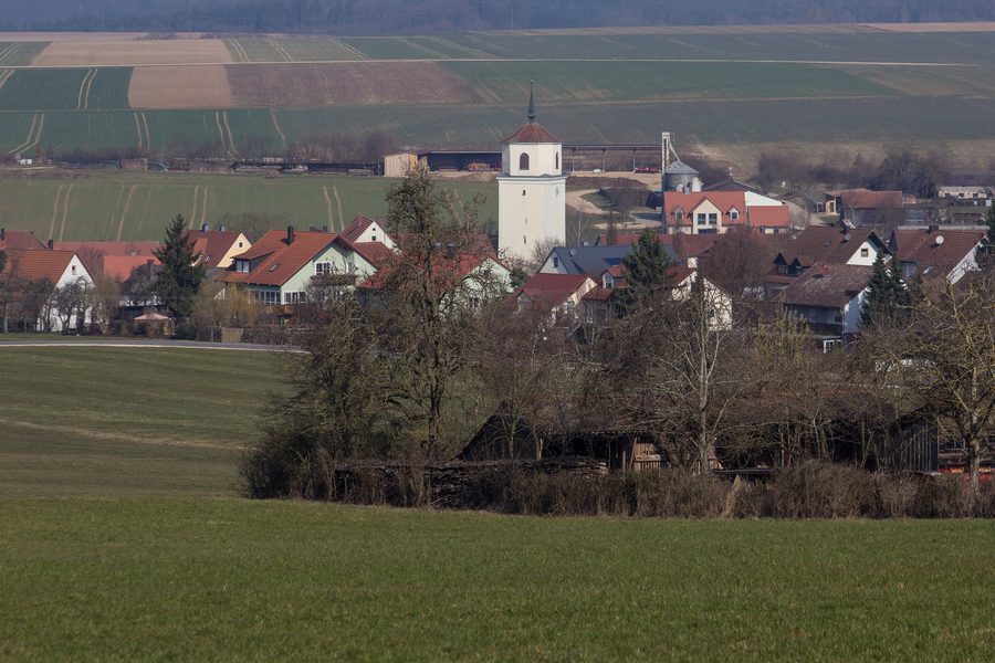 Vue du village d’Ettenstatt près de Weißenburg