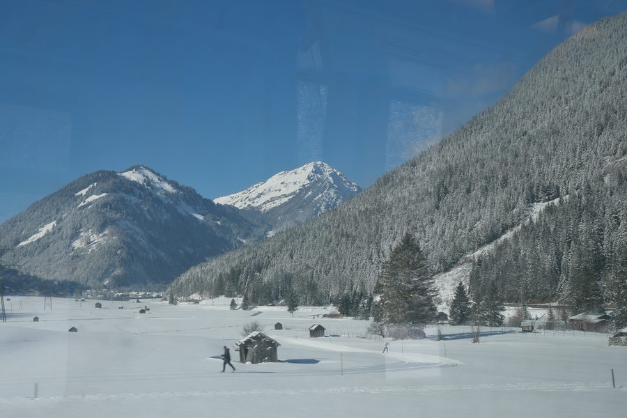 Paysage alpin près de Bichlbach dans le district de Reutte, Tyrol