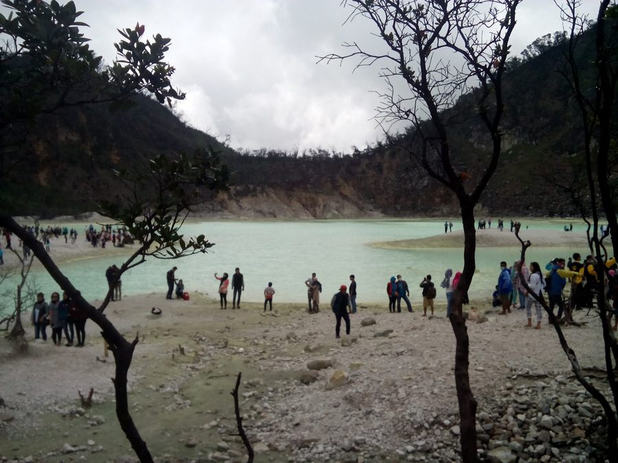 Kawah Putih dans la région de Ciwidey, Java occidental