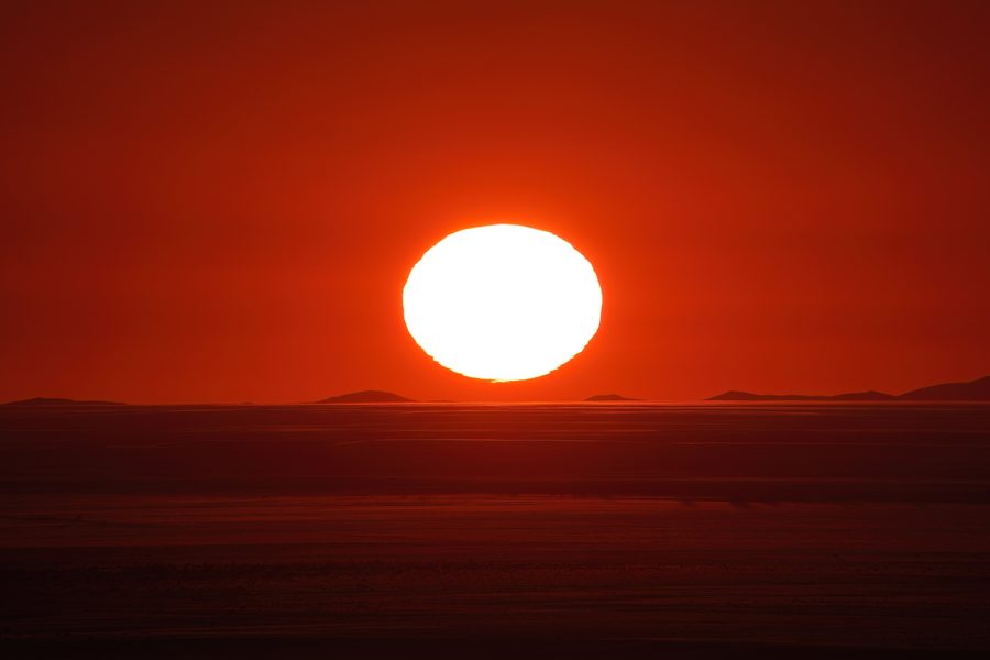 Coucher de soleil dans le désert du Namib