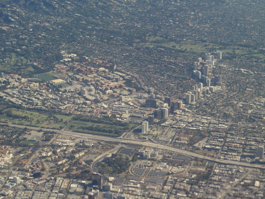 Université de Californie à Los Angeles (UCLA) vue d'en haut