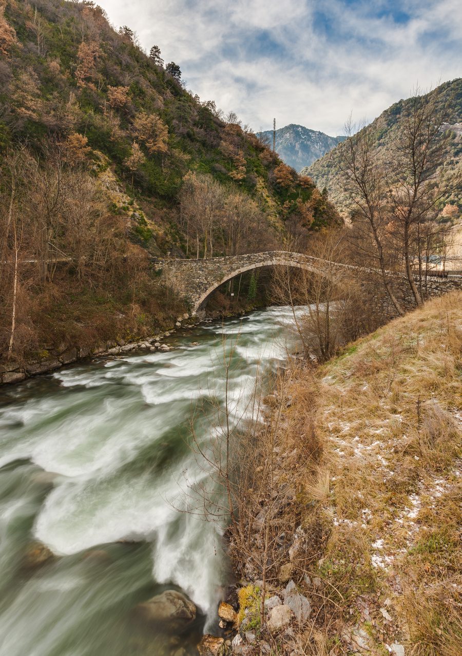 Pont historique de la Margineda à Santa Coloma d’Andorre