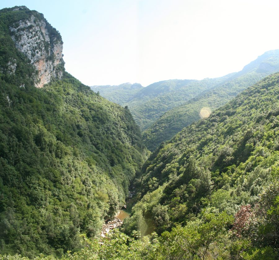 Vallée du Calore à Felitto en Italie