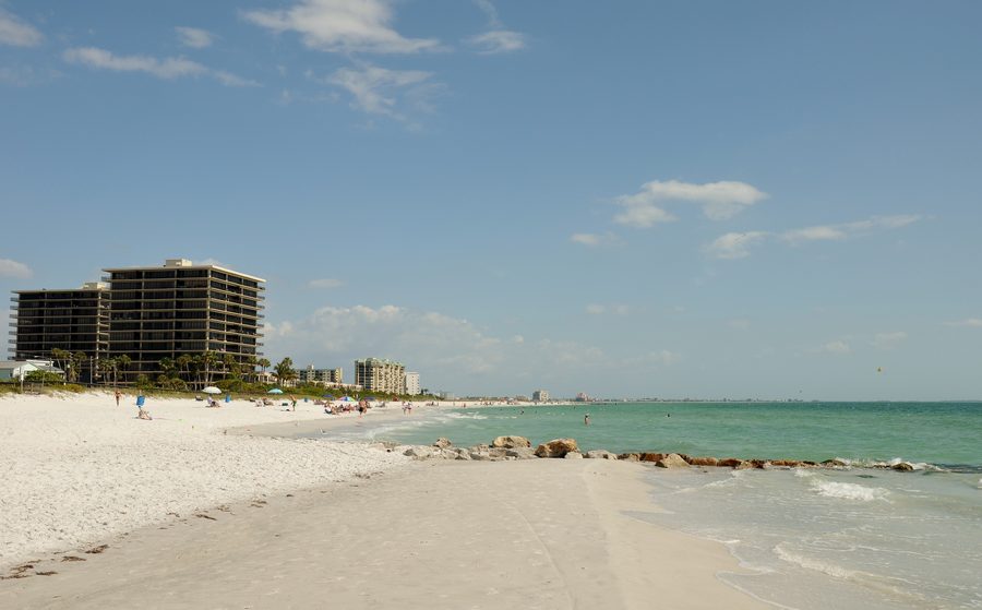 Sunset Beach à Treasure Island, Floride