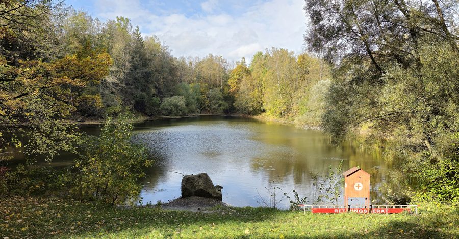 Plan d’eau dans l’Aubinger Lohe près de Lochhausen