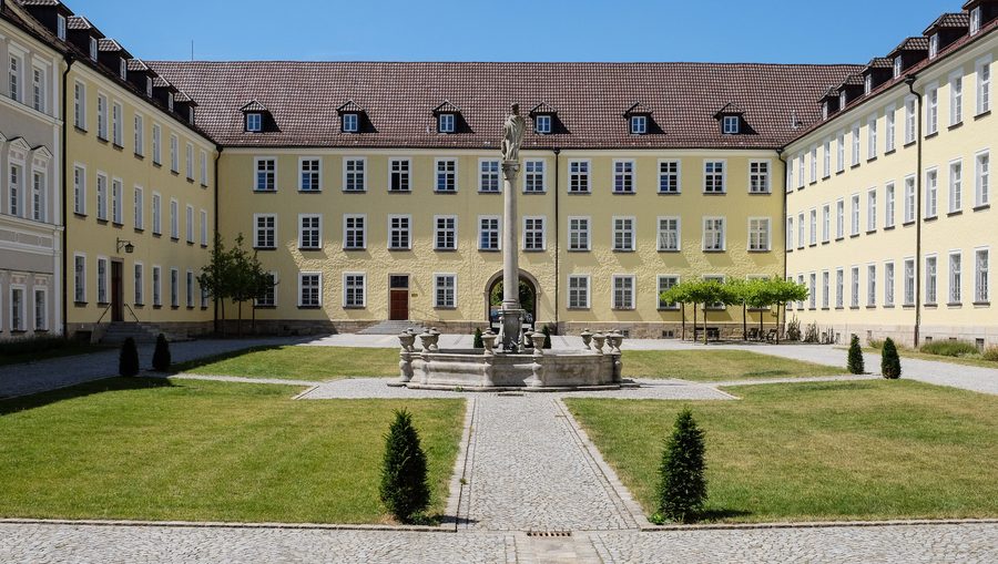 Vue extérieure de l’abbaye bénédictine de Metten en Bavière