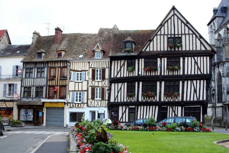 Maisons à colombages à Vernon, Eure, France