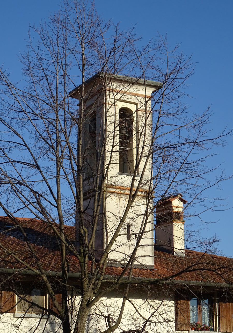 Campanile de la Chiesa dei Morti di Ravarolo à Verdello, Lombardie