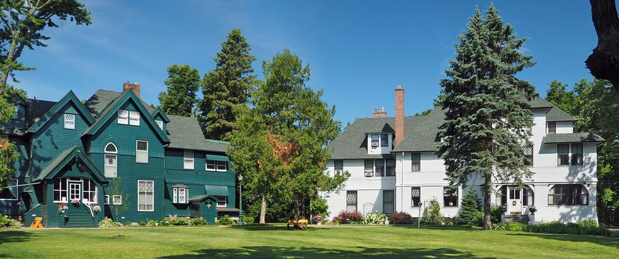 Domaine historique Linden Hill Estate avec les maisons Weyerhaeuser et Musser à Little Falls, Minnesota
