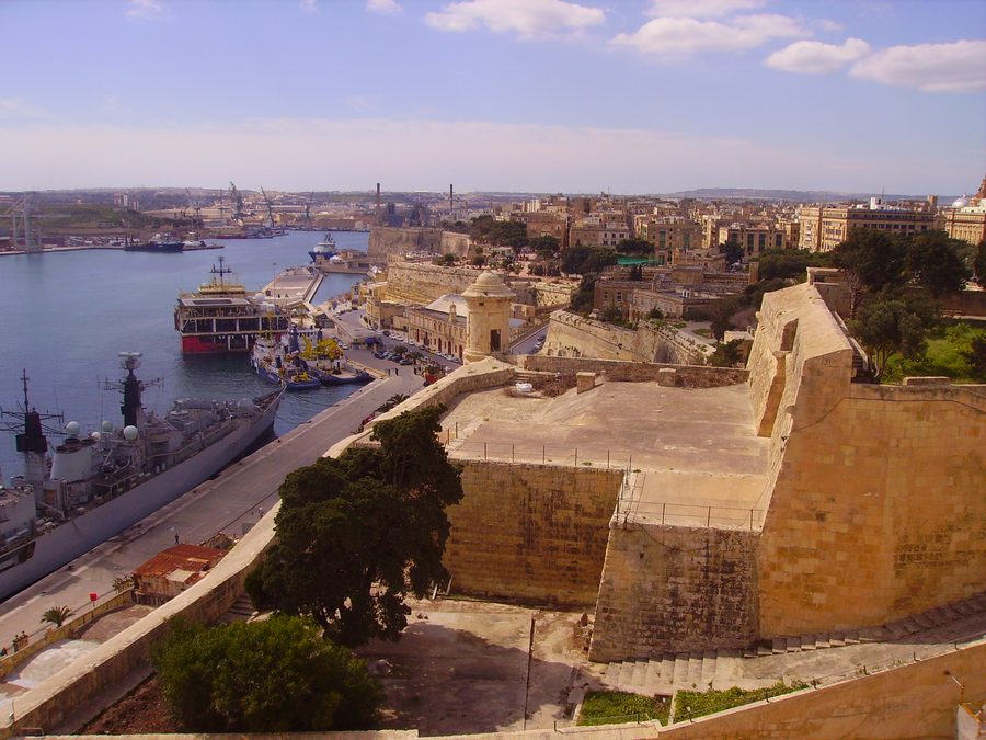 Rempart historique de La Valette à Malte