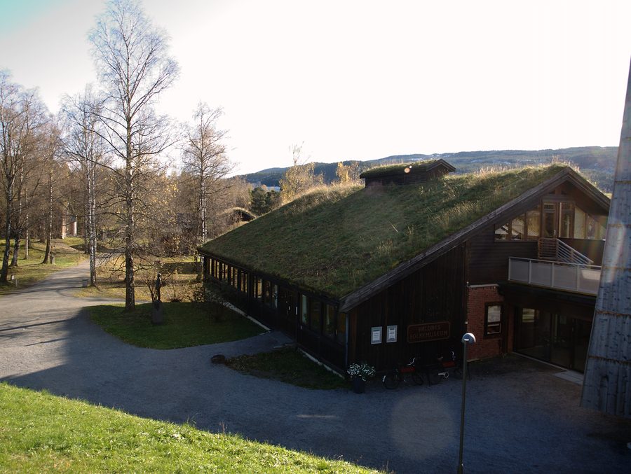 Bâtiment administratif du musée folklorique de Valdres à Storøya, à l'extérieur de Fagernes