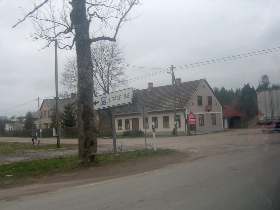 Vue d’Ugāle, paroisse d’Ugāle, Lettonie