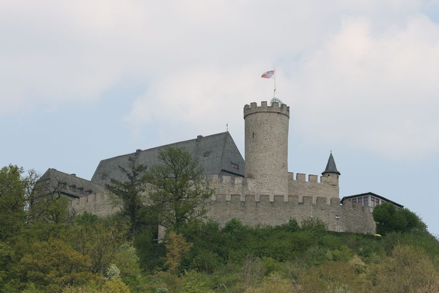 Vue extérieure du château des landgraves de Biedenkopf en Hesse