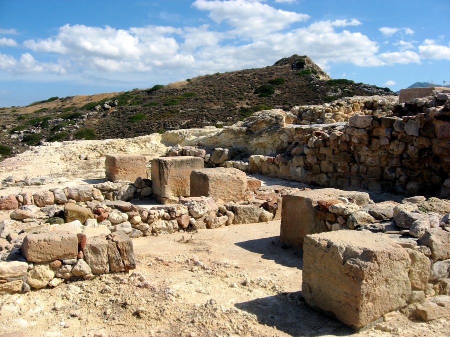 Site archéologique minoen de Petras dans l’est de la Crète