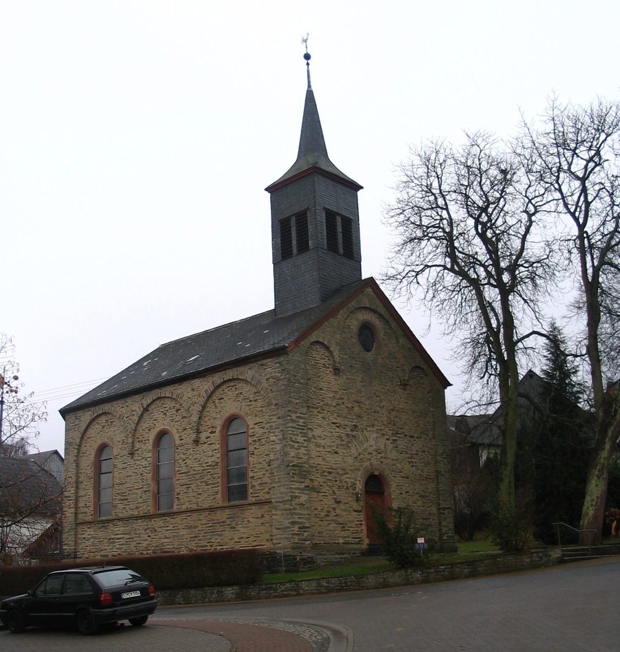 Église de Leideneck dans la région du Hunsrück, Allemagne