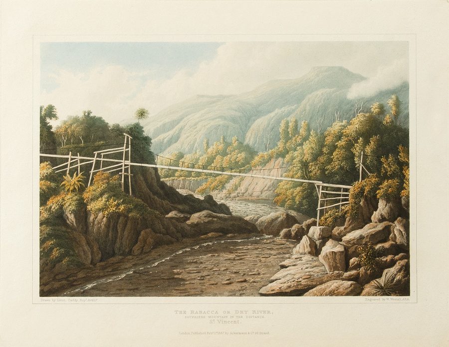 Le mont Soufrière à Saint-Vincent