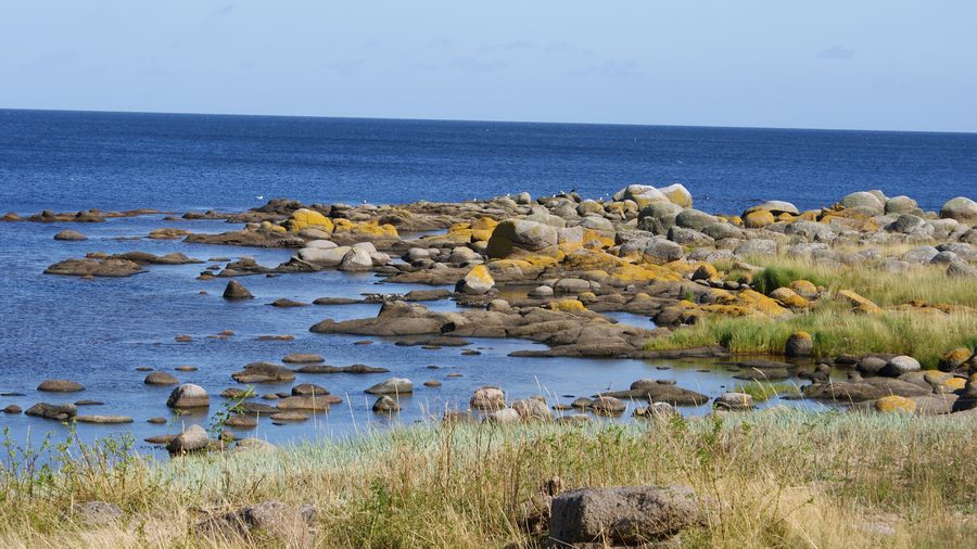 Côte de Bornholm près de Svaneke avec rochers et mer