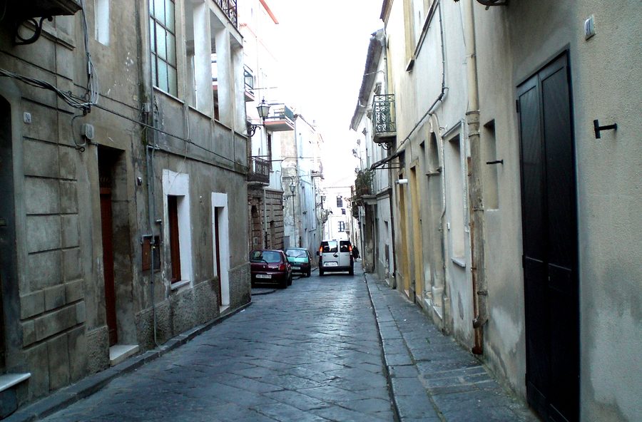 Vue de rue à Guglionesi, Via Galterio