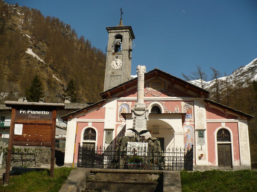 Église à Pianetto, Valprato Soana, dans la vallée de la Soana