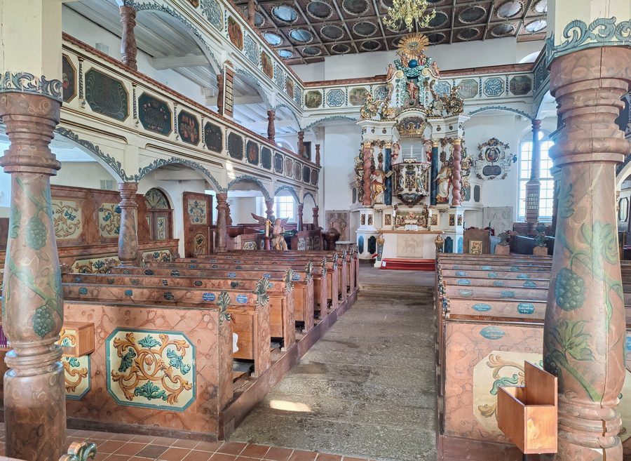 Vue extérieure de l’église évangélique-luthérienne Saint-Égide à Regnitzlosau