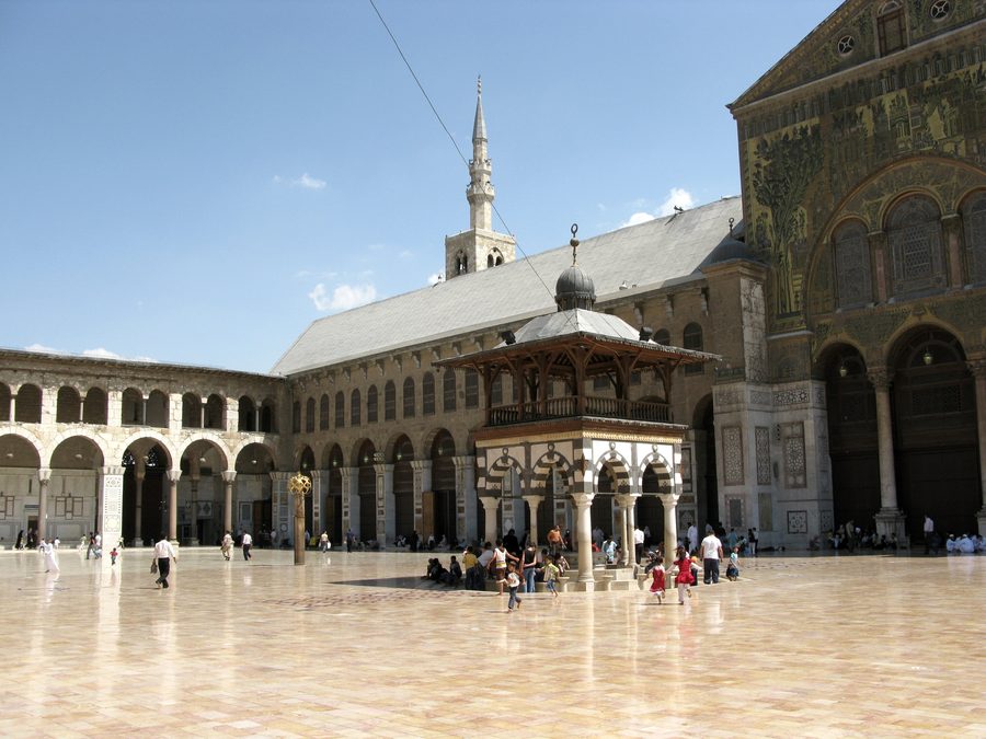 La mosquée des Omeyyades à Damas