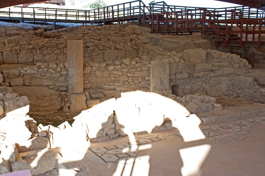 Ruines de la maison d’Eustolios dans le site antique de Kourion à Chypre.