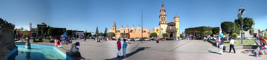 Plaza de la Independencia im historischen Zentrum von San Juan del Río, Querétaro