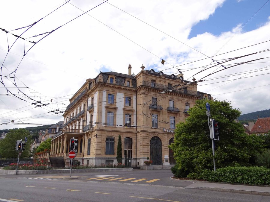 Paysage dans la zone plus élevée au-dessus de Neuchâtel