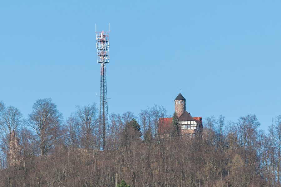 La Krayenburg près de Merkers vue du sud-ouest